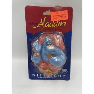 Vintage 1990 Disney Aladdin Genie Wall Plug Night Light Sealed